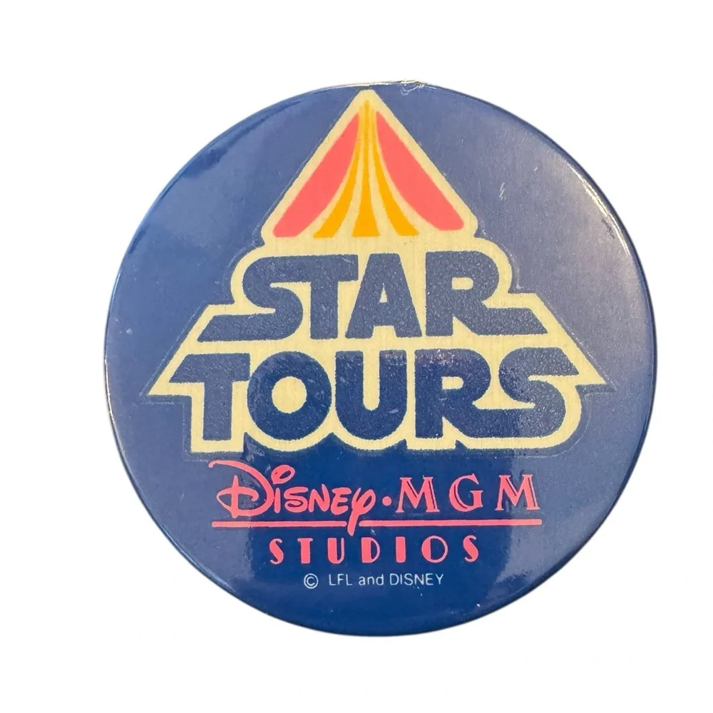 Vintage Disney MGM Studios Star Tours Button - Picture 4 of 4